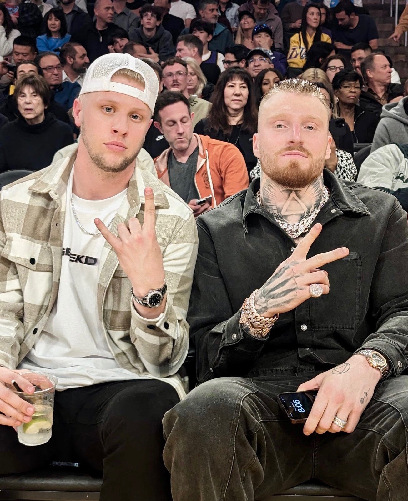 Raiders’ Maxx Crosby NFL superstar courtside